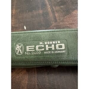 M. Hohner Echo Harmonica No. 2409 Key Of C Green Case Germany Vintage